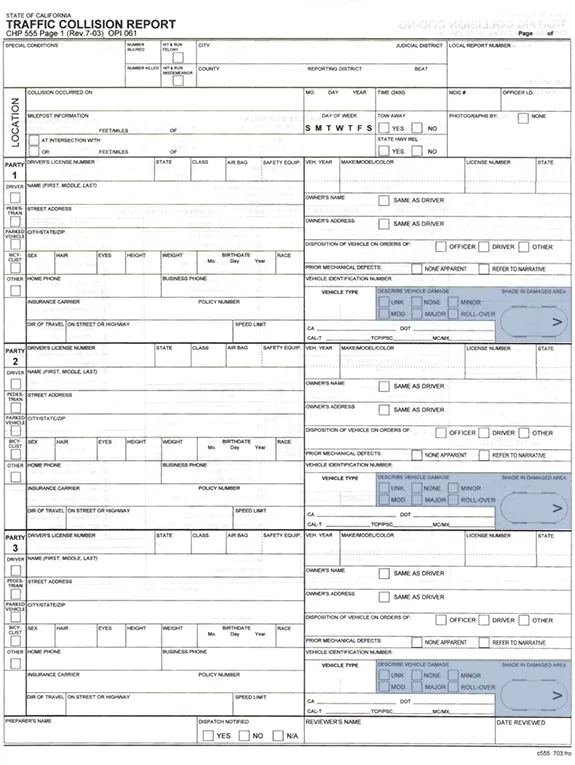 California Accident Report, best personal injury attorney