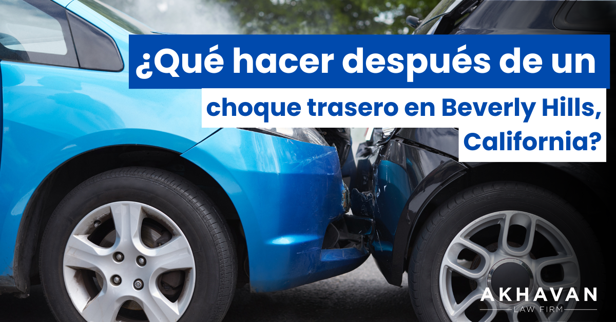 Abogado De Choque Trasero Beverly Hills