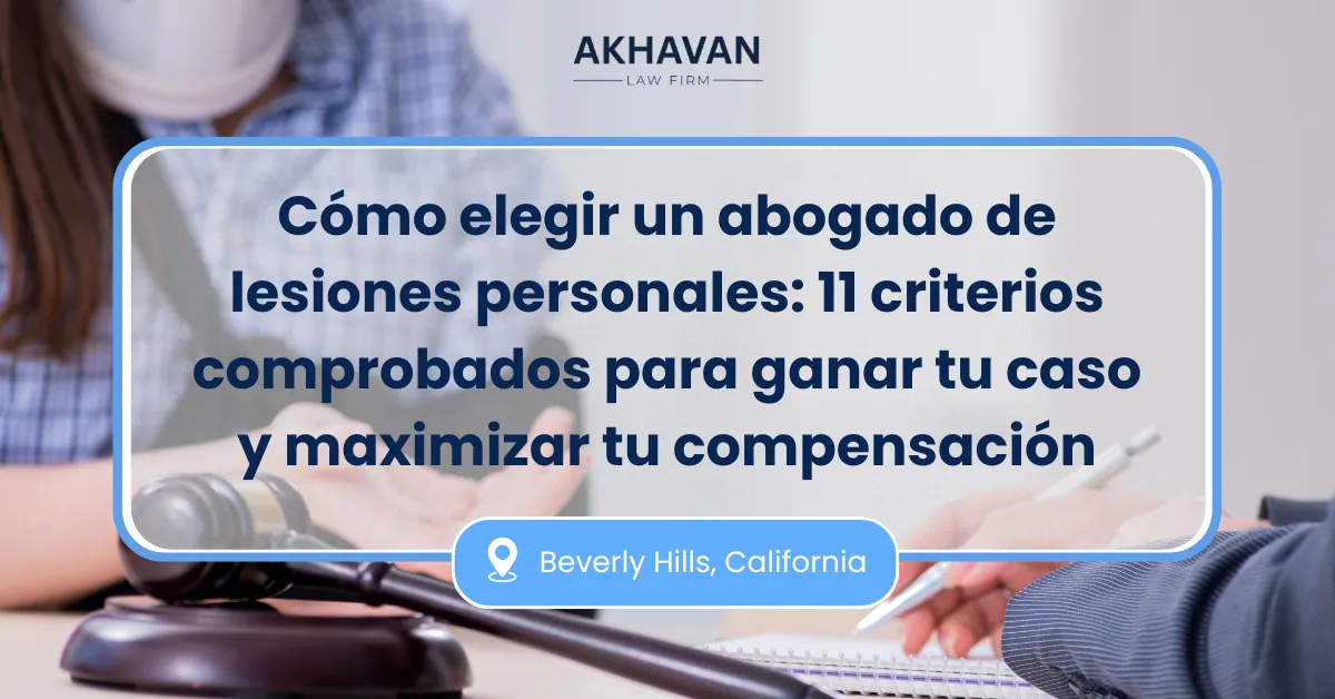 Cómo elegir un abogado de lesiones personales