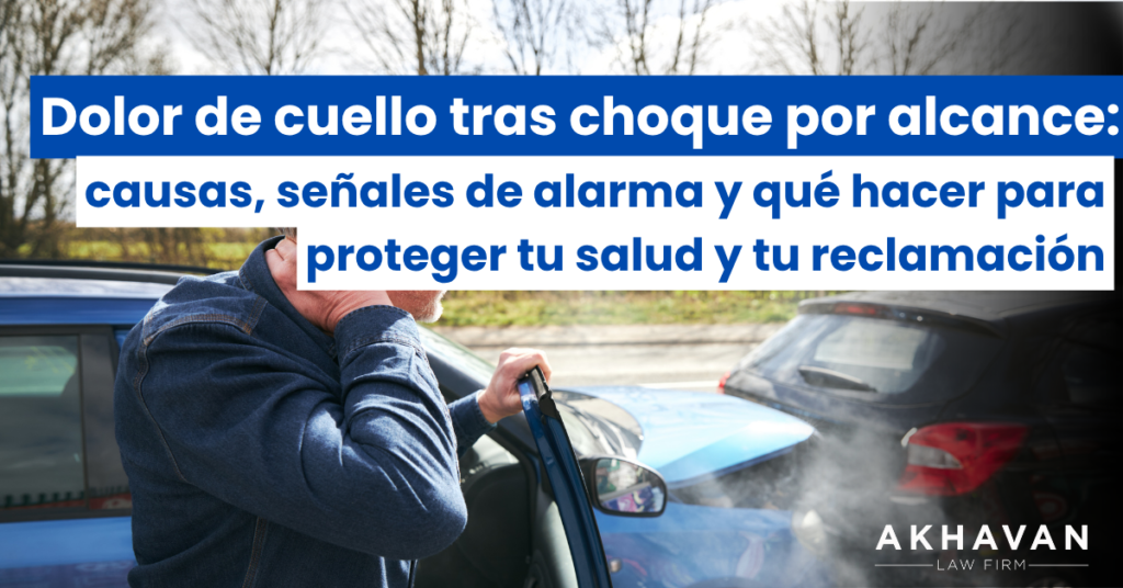 Dolor de cuello tras choque por alcance