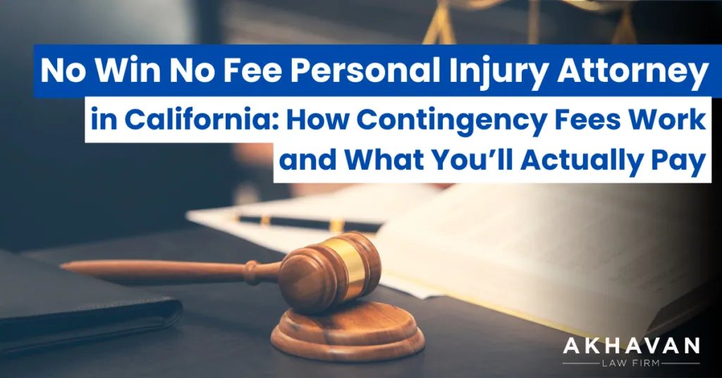 no win no fee personal injury attorney california