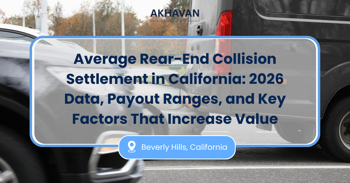 Average Rear-End Collision Settlement in California