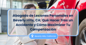 Abogado de Lesiones Personales en Beverly Hills, CA: Qué Hacer Tras un Accidente y Cómo Maximizar Tu Compensación
