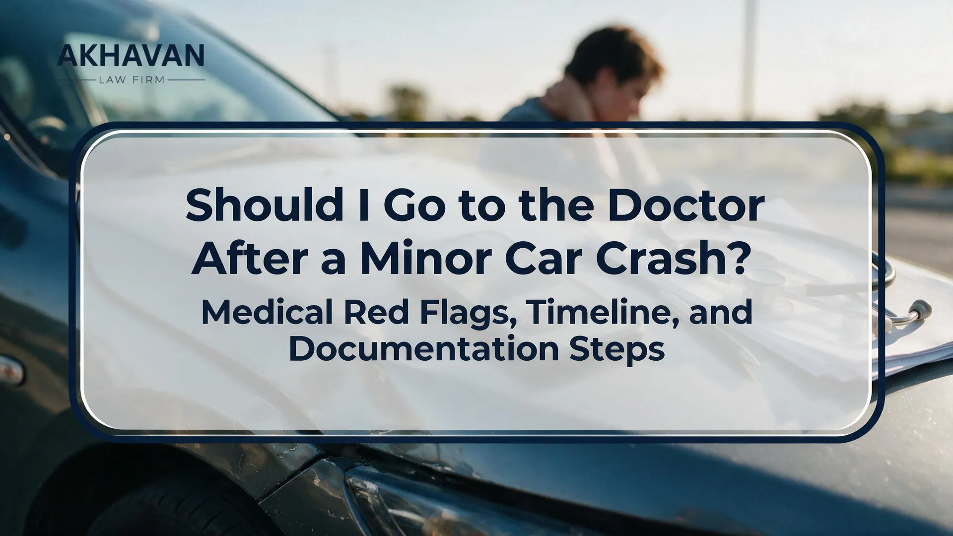 Should I go to the doctor after a minor car crash