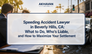 Speeding Accident Lawyer in Beverly Hills, CA: What to Do, Who’s Liable, and How to Maximize Your Settlement