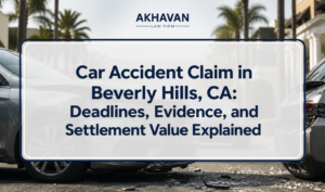 Car Accident Claim in Beverly Hills, CA: Deadlines, Evidence, and Settlement Value Explained